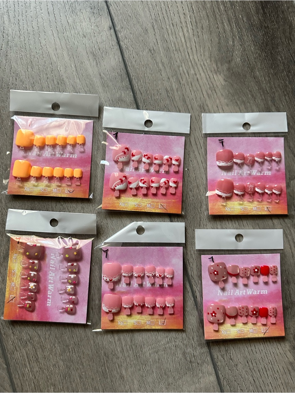 Press-On Toe Nail Bundle